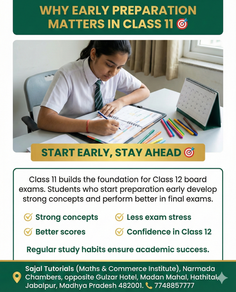 Why Early Preparation Matters in Class 11 🎯