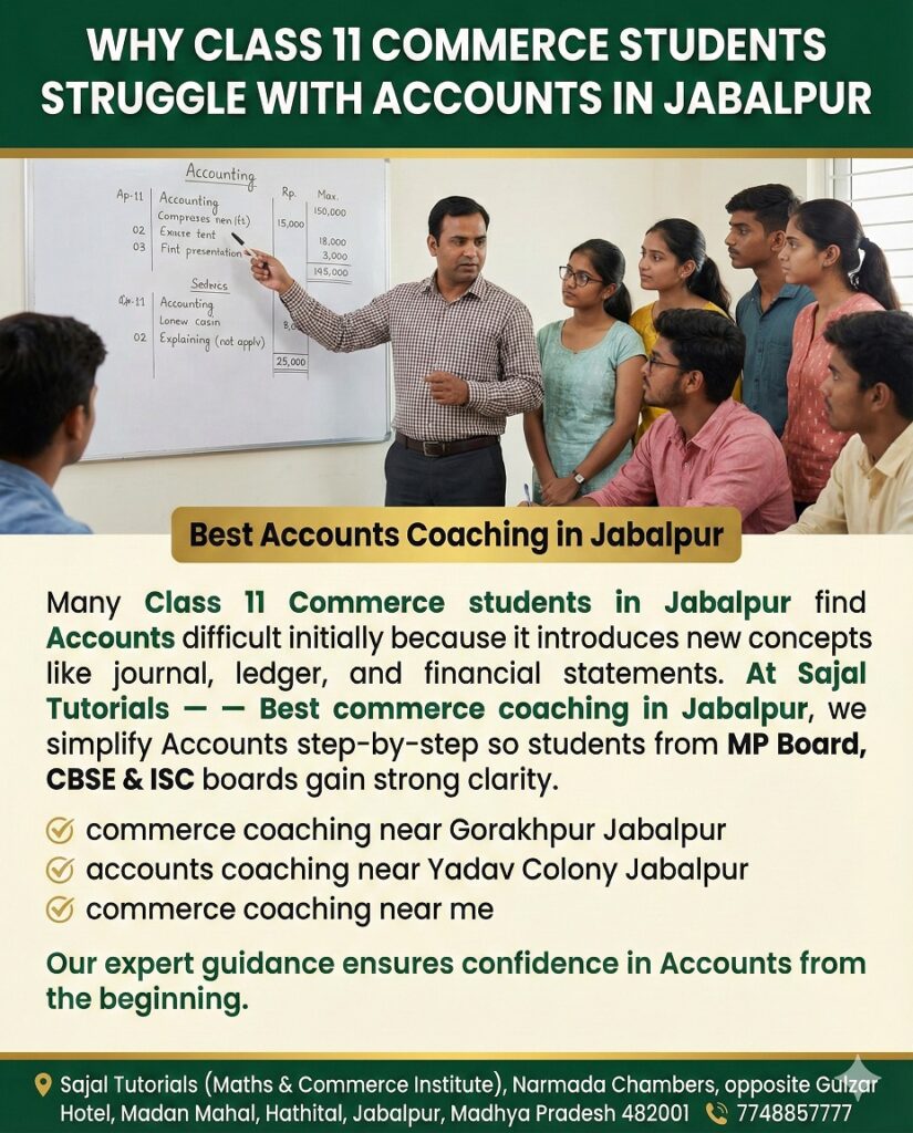 Why Class 11 Commerce Students Struggle with Accounts in Jabalpur ?