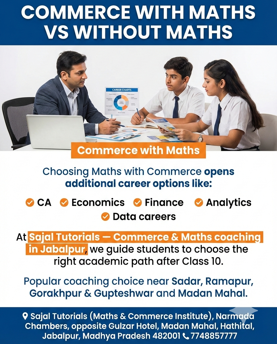 Commerce with Maths vs Without Maths - Sajal Tutorials (Maths ...